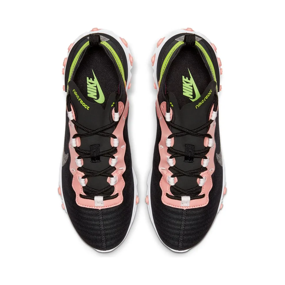 Nike React Element 55 Premium Black Coral Stardust (W) Black/Coral Stardust/Light Soft Pink (CD6964-002)