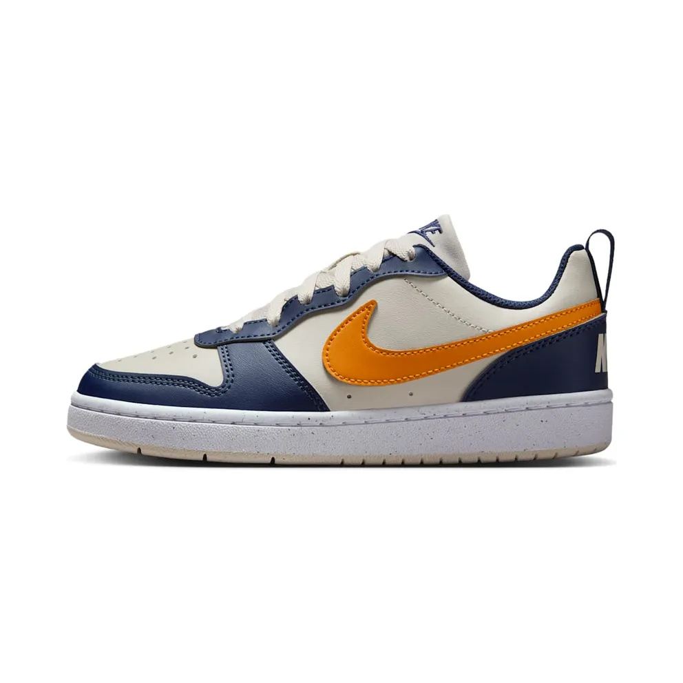 Nike Court Borough Low Recraft Light Orewood Brown Midnight Navy White Orange Peel (DV5456-126)
