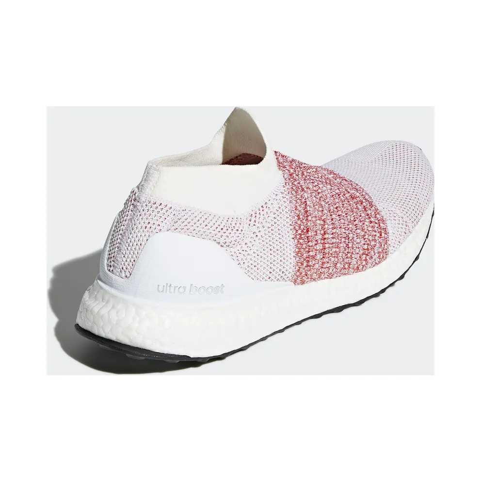 adidas Ultra Boost Laceless White Scarlet Footwear White/Footwear White/Trace Scarlet (BB6136)