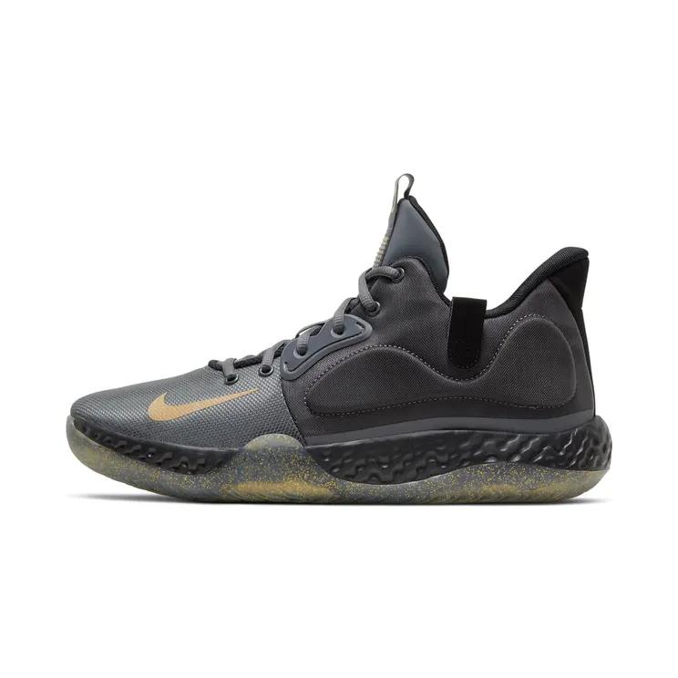 Nike KD Trey 5 VII “Dark Grey / Black / Club Gold / Metallic Gold” (AT1200-003)