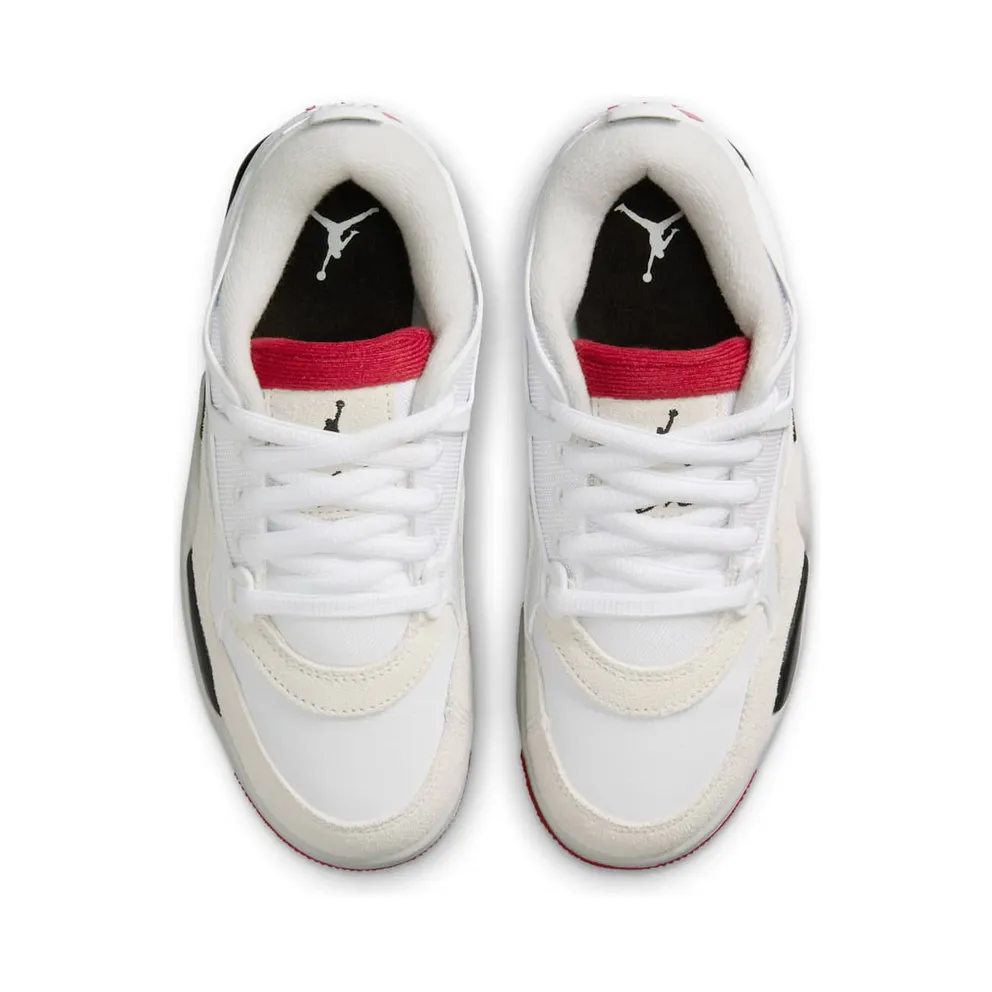Jordan 4 RM White Black Neutral Grey Varsity Red (FQ7938-102)