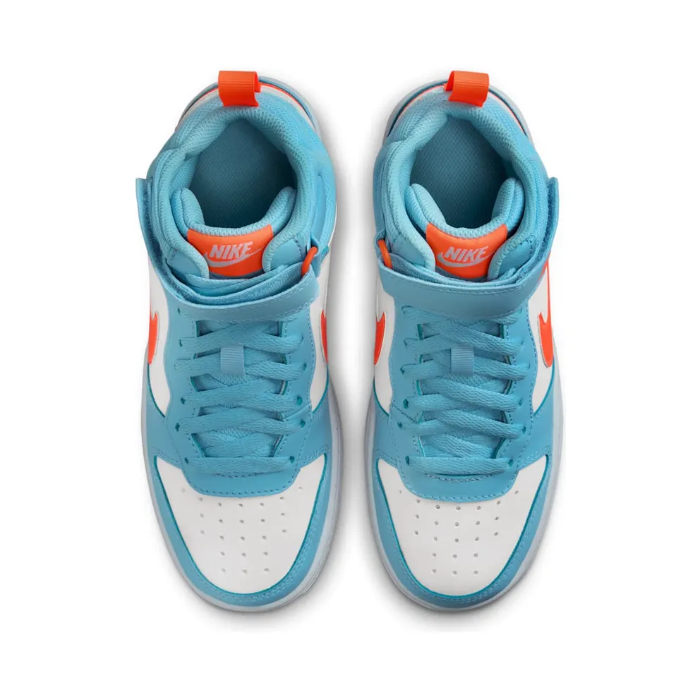 Nike Court Borough Mid 2 Aquarius Blue White Total Orange (HF4791-407)