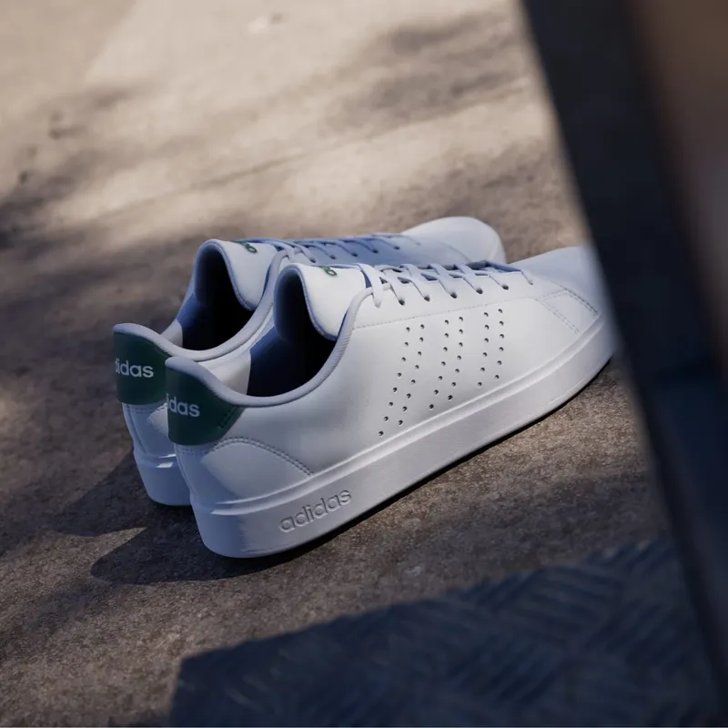 Adidas Advantage 2.0 Cloud White / Core Black / Collegiate Green (IG9166)