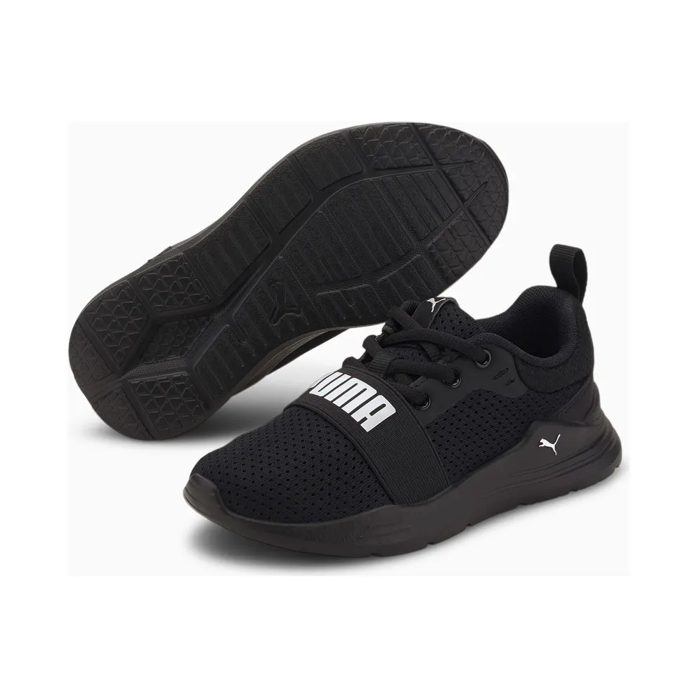 PUMA Wired Run Kids’ Black/White (374216-01)
