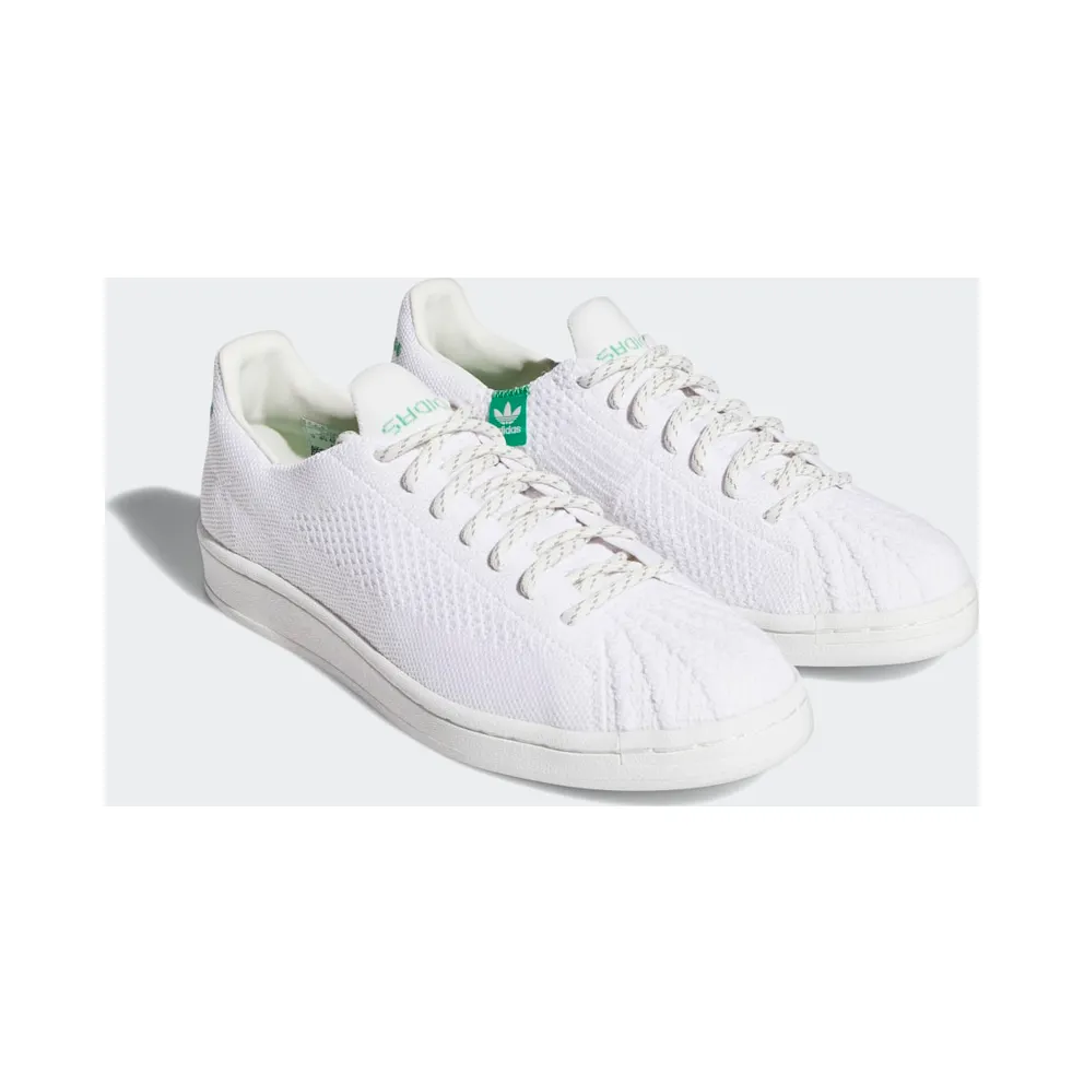adidas Pharrell Williams Primeknit Superstar Core White / Core White / Vivid Green (GX0194)