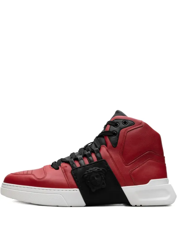 Versace Medusa Strap Red/Black/White high-top sneakers – Red (DSU6723DVG3GKR3N)
