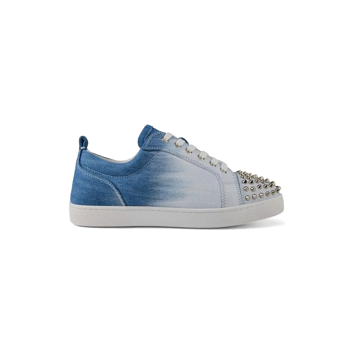 Christian Louboutin Louis Junior Spikes Flat Blue White (3240864 6713)