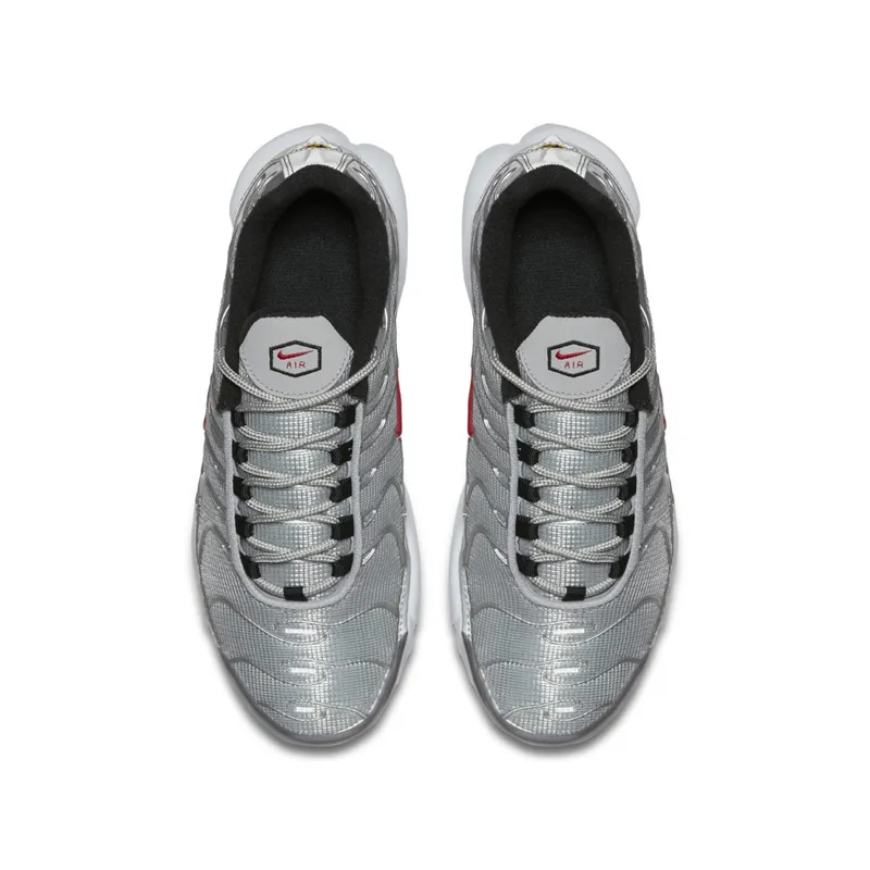 Nike Air Max Plus Silver Bullet (GS) Metallic Silver/University Red-Black-White (921073-001)