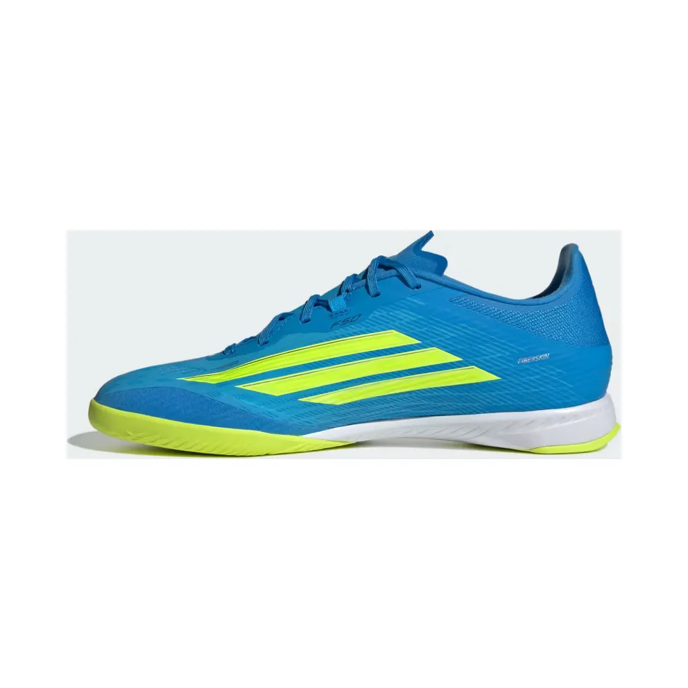 adidas F50 League Indoor Football “Lucid Ray Blue / Team Solar Yellow 2 / Lucid Aquamarine” (JR8973)