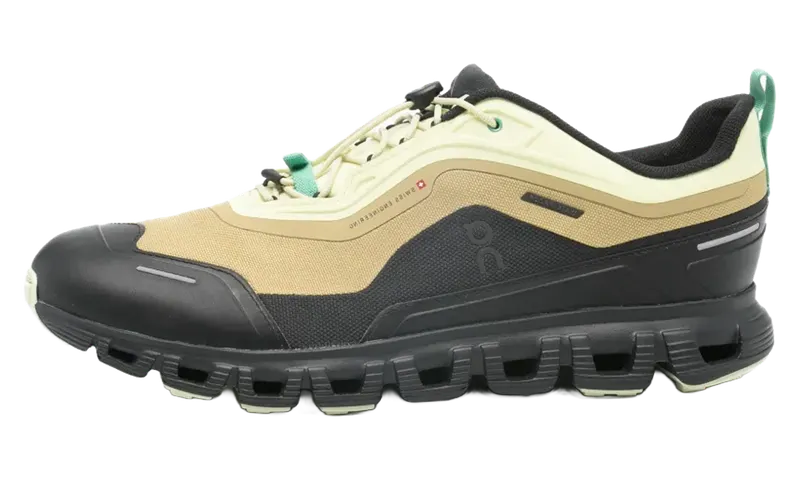 On Cloud 6 Geo Waterproof “Limelight Safari”: regen? kom maar op