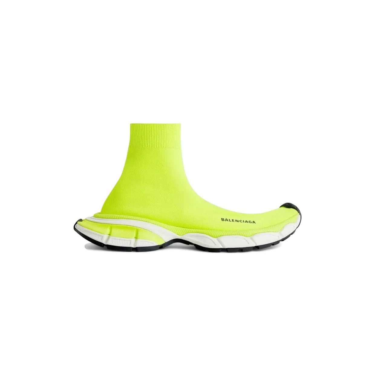 Balenciaga 3XL Sock Recycled Knit Fluo Yellow (758483 W2DG1 7090)