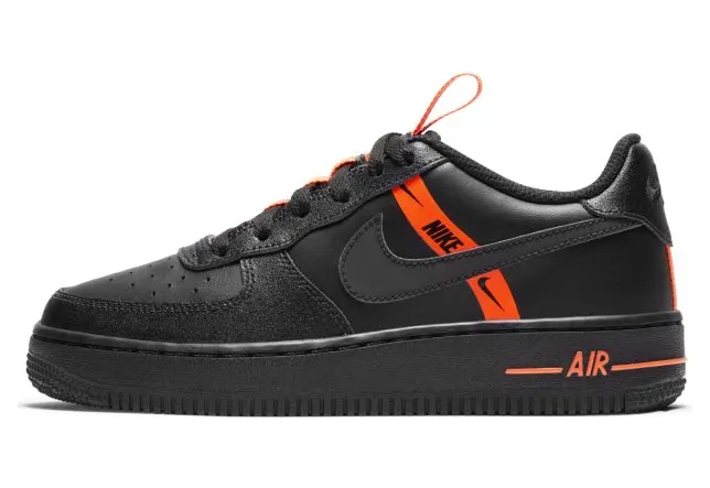 Nike Air Force 1 LV8 KSA GS Worldwide Pack – Black Total Orange (CT4683-001)