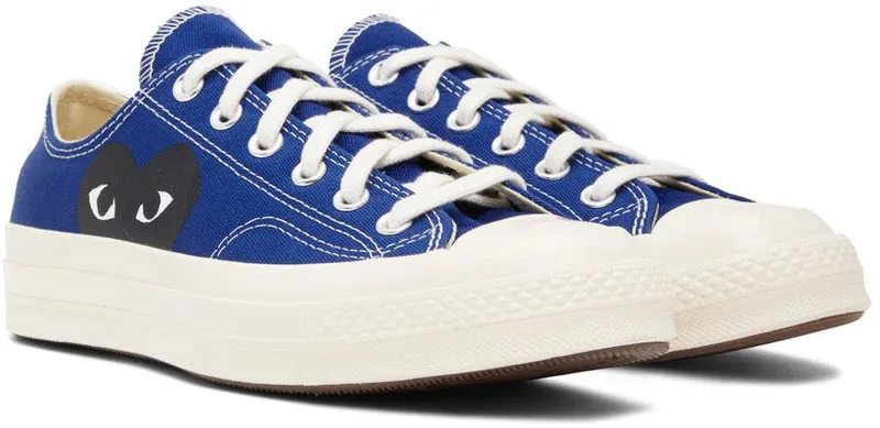 Comme des Garçons Play Grey Converse Edition Half Heart Chuck 70 Low (P1K121)