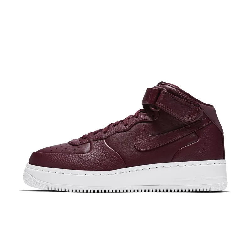 Nike Air Force 1 Mid Night Maroon Night Maroon/Night Maroon-White (819677-661)