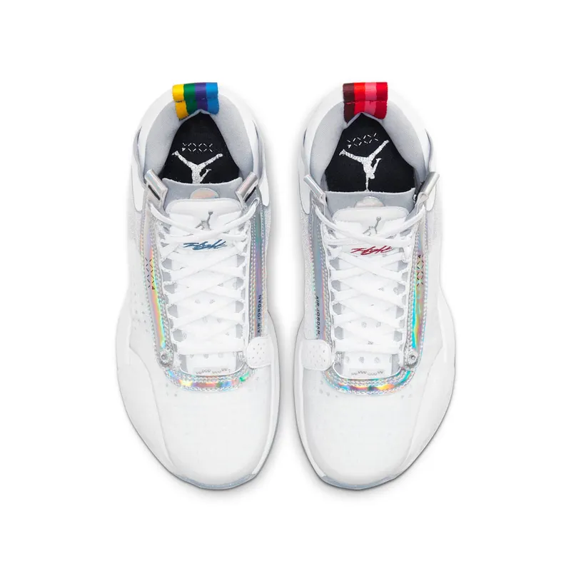 Jordan XXXIV White Metallic Silver (GS) White/Metallic Silver-White (BQ3384-101)