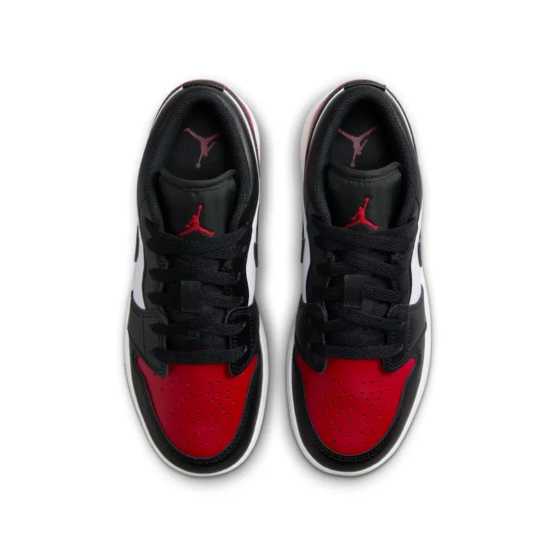 Air Jordan 1 Low Bred Toe (GS) (553560-161)