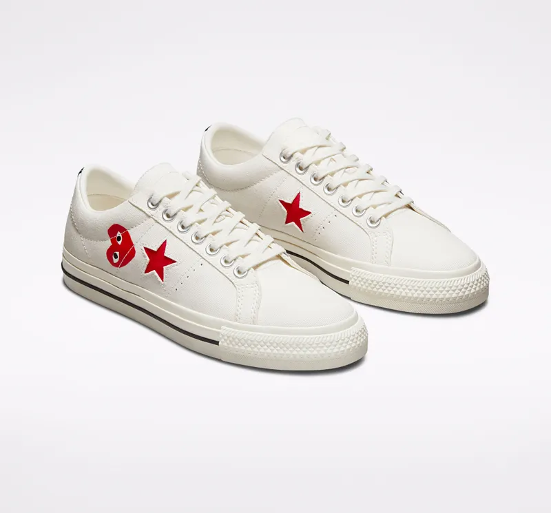 Converse Converse x Comme des Garçons PLAY One Star Cloud Dancer/Red/White