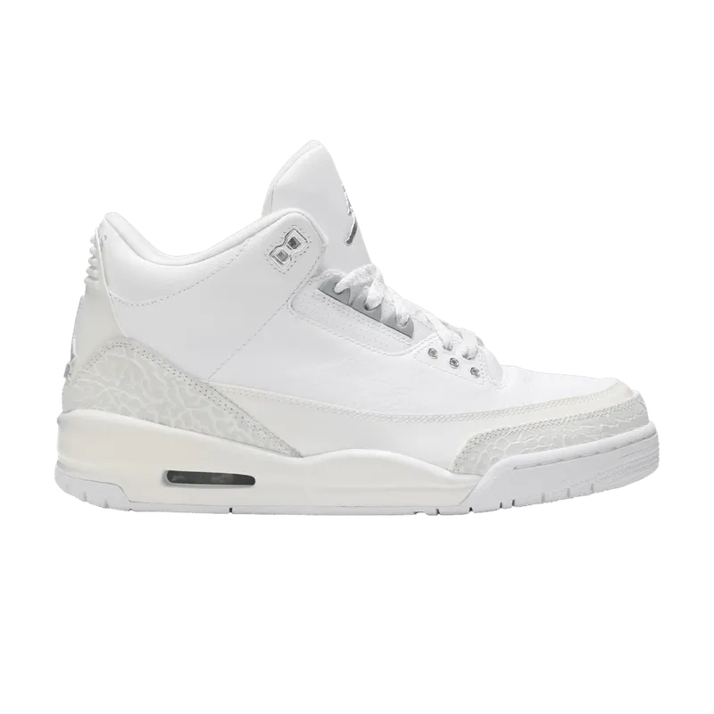 Jordan 3 Retro Silver Anniversary White/Metallic Silver (398613-102)