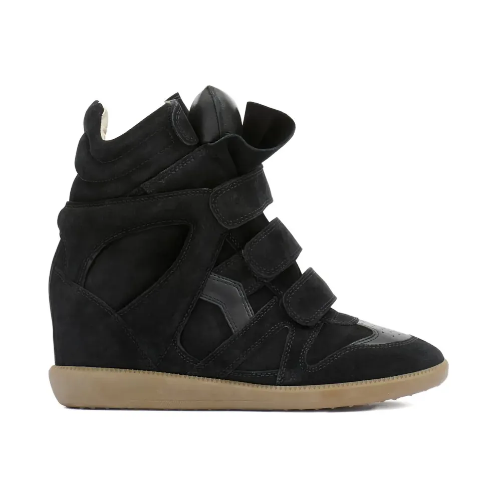ISABEL MARANT Bekett Wedge- mit Klettverschluss – Nude (BK0010FAA1E19S)
