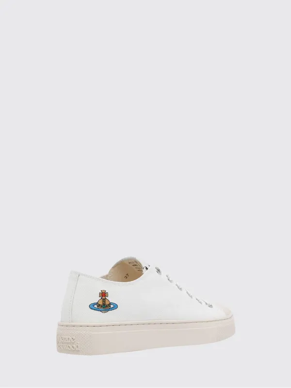 Vivienne Westwood Cotton Canvas Sneakers White (75020063WW0165A402) (2)