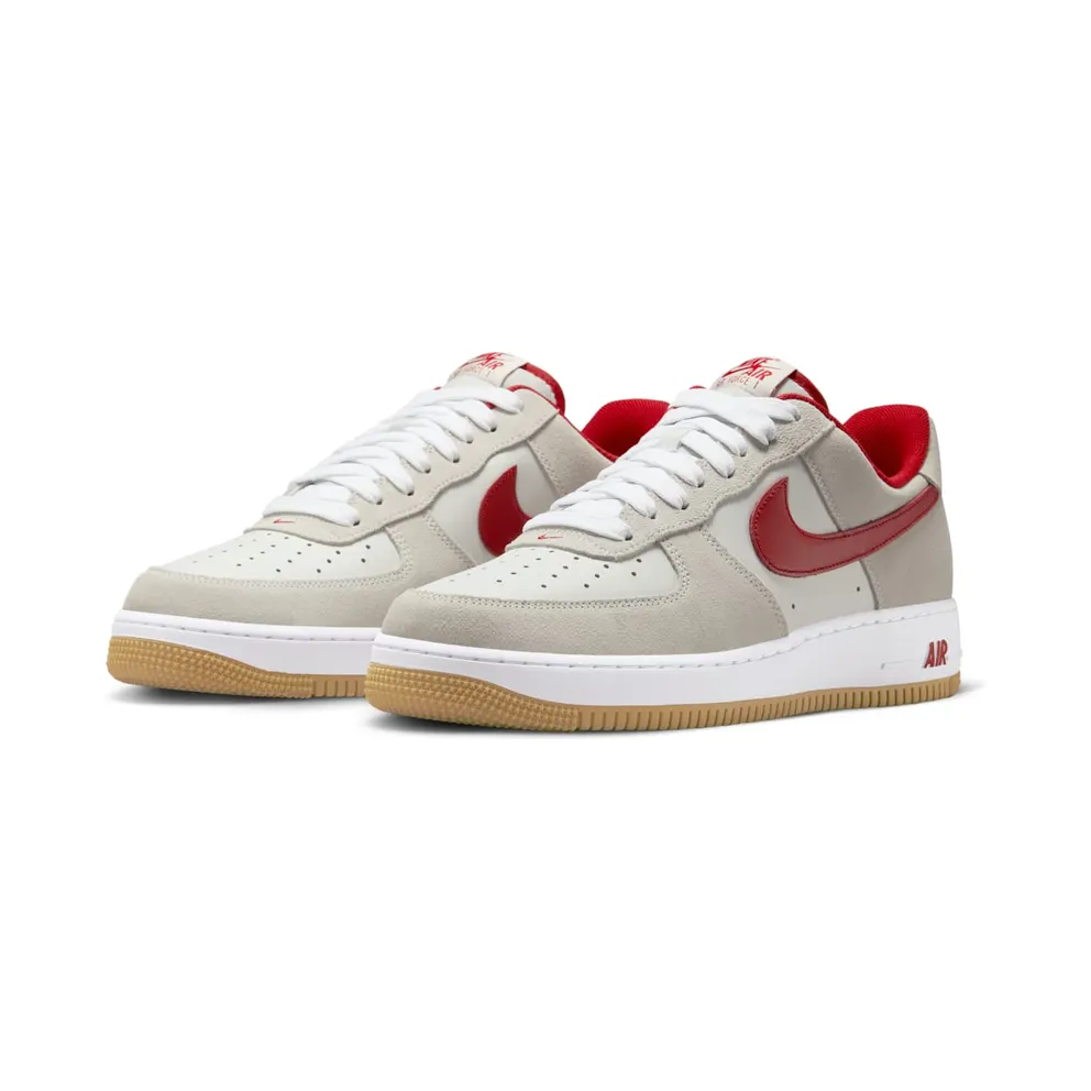 Nike Air Force 1 Low ’07 LV8 “Summit White Varsity Red Gum” (IB6388-101)