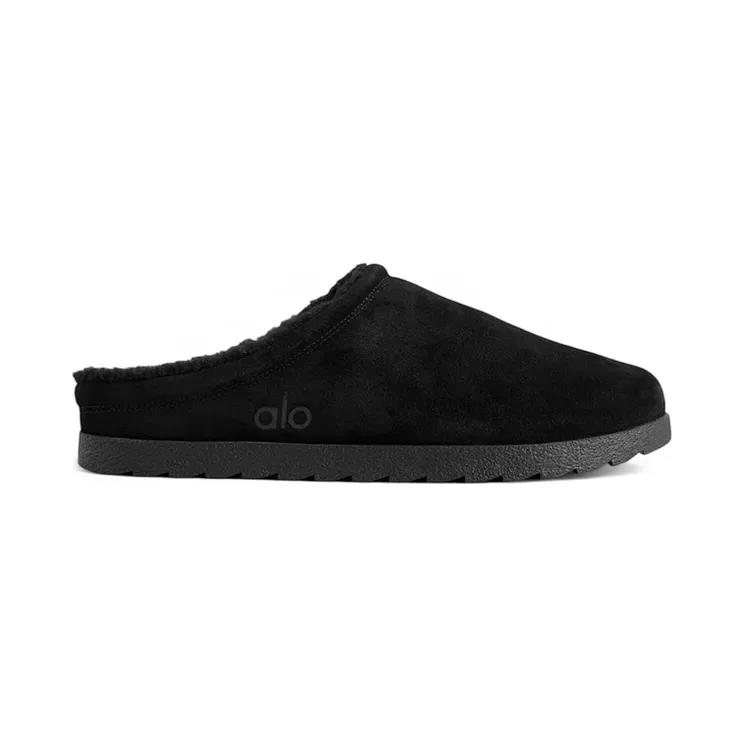 Alo Yoga Sherpa Recovery Slipper Black (A0826U-BLACK)