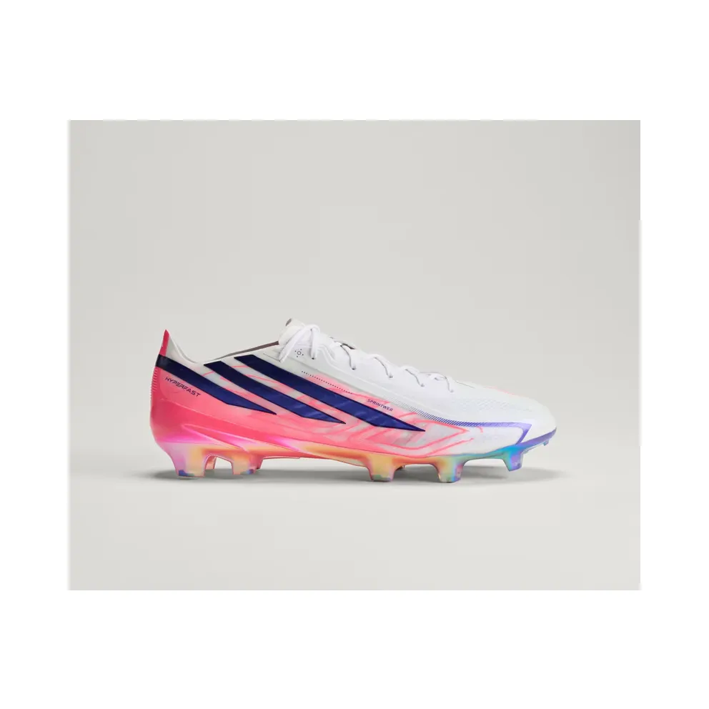 adidas F50 Hyperfast Elite Firm Ground Football Boots “Cloud White / Solar Purple / Solar Turbo” (KJ3432)