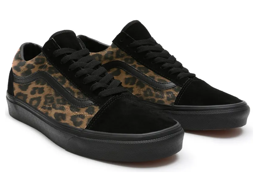 VANS Gepersonaliseerde Leopard Comfycush Old Skool Bruin (VN0A3CST008)