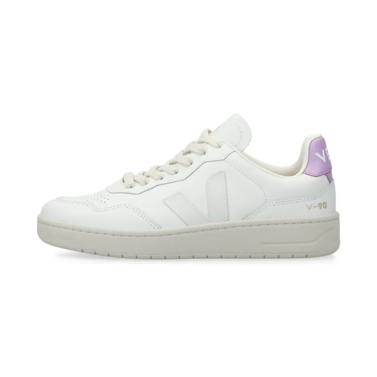 VEJA V-90 O.T. Leather (extra / white / orchid) – VD2003708
