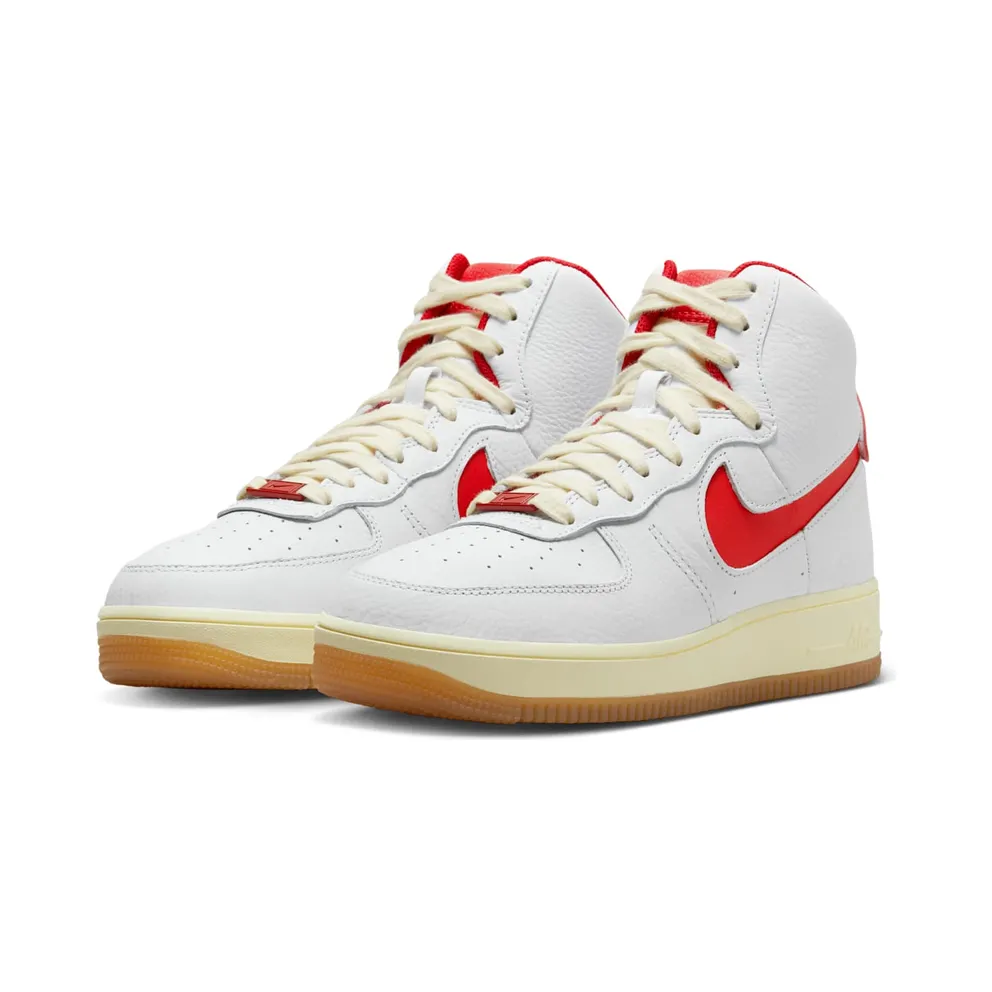Nike Air Force 1 High Sculpt “White / Gym Red / Alabaster / Light Crimson” (FN3500-100)