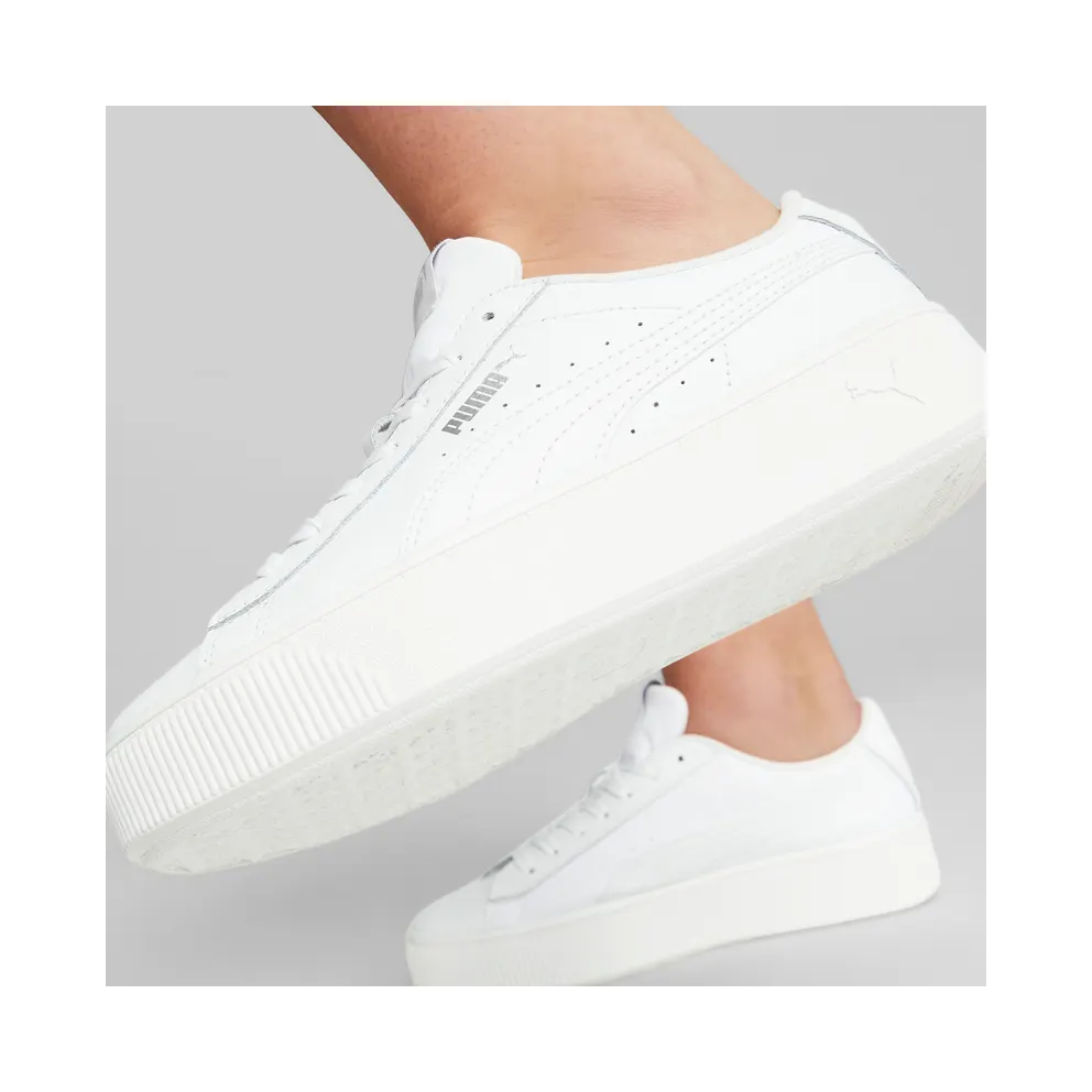 Puma Vikky Stacked “Puma White / Puma White” (369143_02)