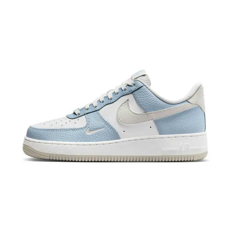 Nike Air Force 1 Low Light Armory Blue Mini Swoosh “Light Armoury Blue / Summit White / Light Bone” (HF0022-400)
