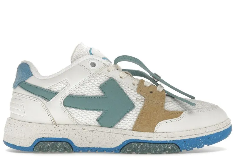 OFF-WHITE Out Of Office Low Slim White University Blue (OMIA243S23LEA0010145)