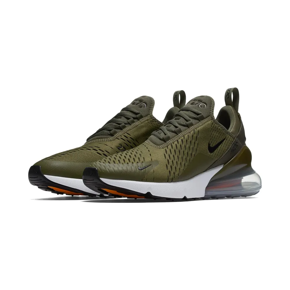 Nike Air Max 270 Medium Olive Medium Olive/Black-Total Orange-White (AH8050-201)