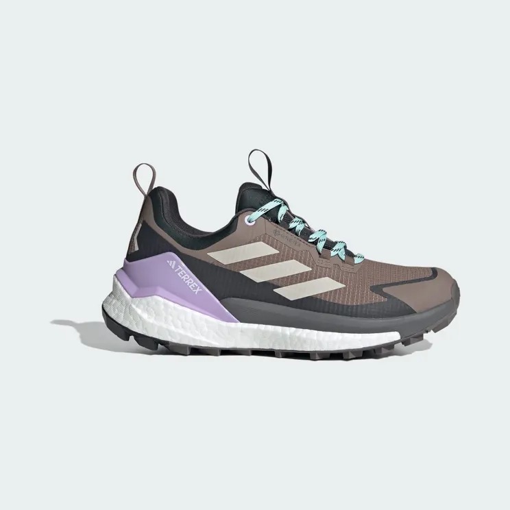 adidas Terrex Free Hiker 2 0 Low Gore Tex Hiking Trace Brown Beige Carbon (JQ9912)