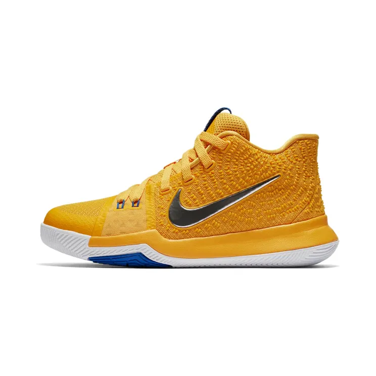 Nike Kyrie 3 Mac and Cheese (GS) “University Gold / White / Game Royal / Chrome” (859466-791)