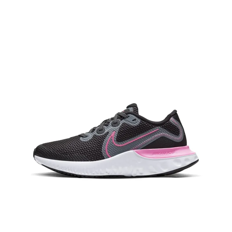 Nike Renew Run Black Pink Glow (GS) Black/Light Smoke Grey/White (CT1430-092)