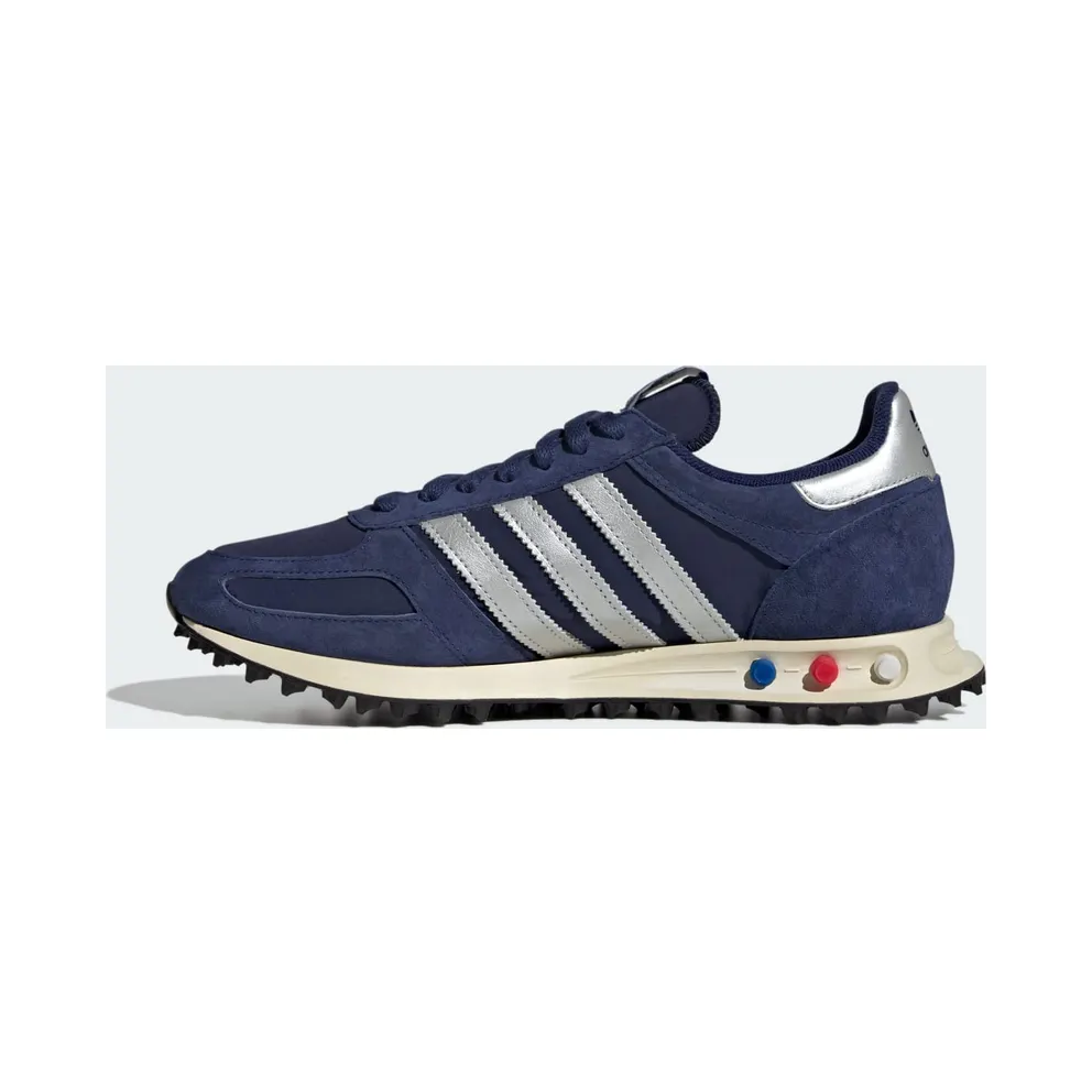 Adidas LA TRAINER OG Shoes Dark Blue / Silver Metallic / Off White (JR7171)