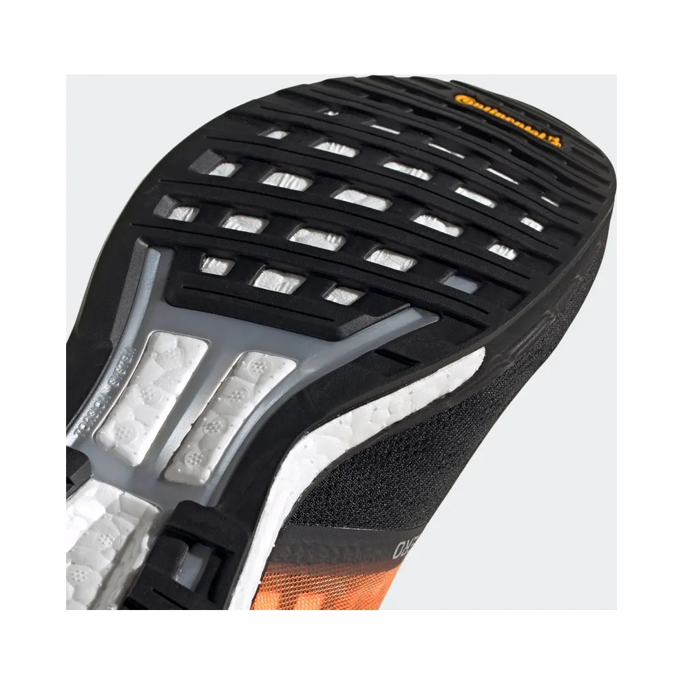 adidas Adizero Boston 9 Core Black / Silver Metallic / Signal Orange (EG4673)
