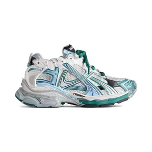 Balenciaga Runner White Green Blue (772774W3RMU9034)