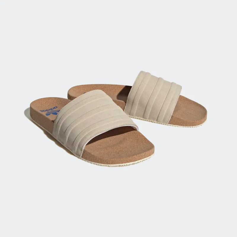 adidas adilette Premium Slides Wonder White / Wonder White / Blue (ID2016)