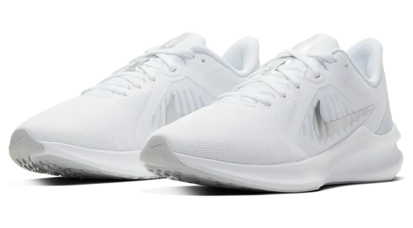 Nike Downshifter 10 ‘White’ White/Metallic Silver (CI9984-100)