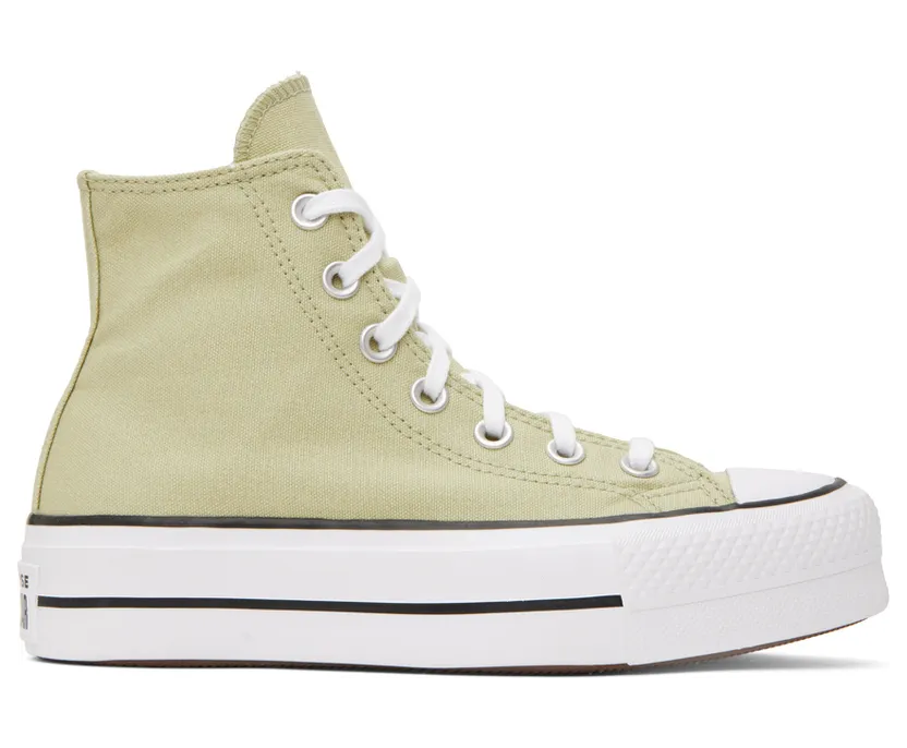 Converse Green CTAS Lift Hi Platform Sneakers (A03386C)