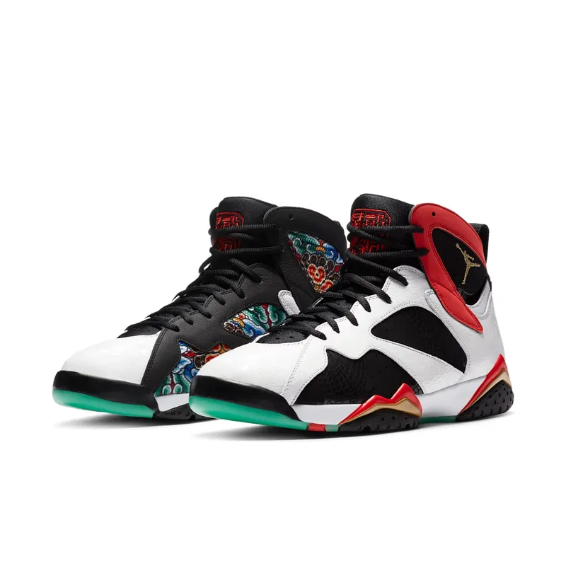 Jordan 7 Retro Greater China White/Chile Red-Black-Metallic Gold (CW2805-160)