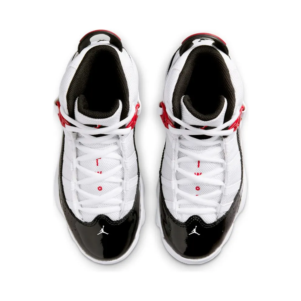 Jordan 6 Rings White Varsity Red Black (323432-164)