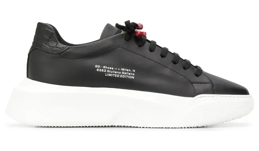 Giuliano Galiano Nemesis low-top “Black” (NEMESIS2NAPPANAPPACOCCO)