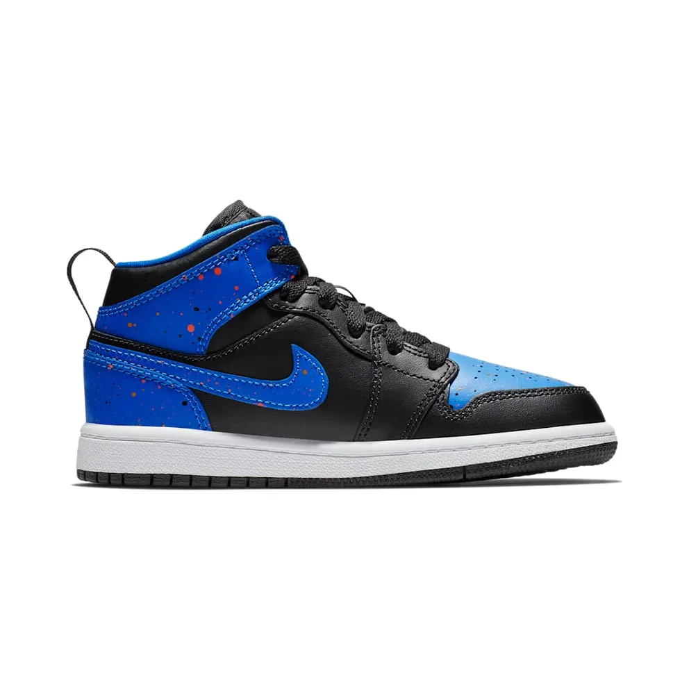 Jordan 1 Mid Royal Paint Splatter (640734-048)