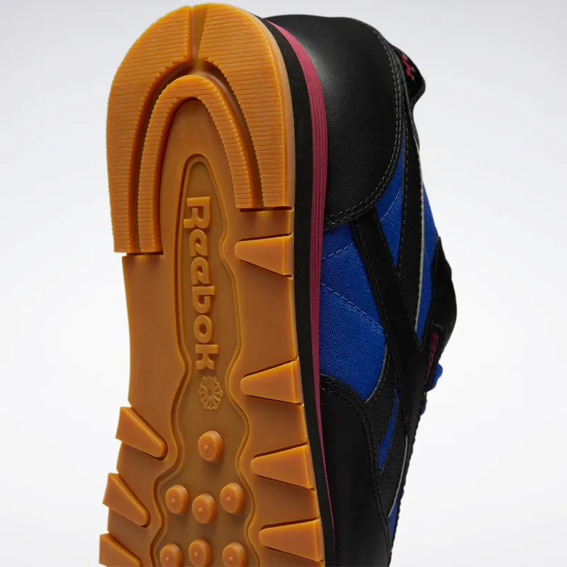 Reebok CL LTHR Core Black / Bright Cobalt / Punch Berry