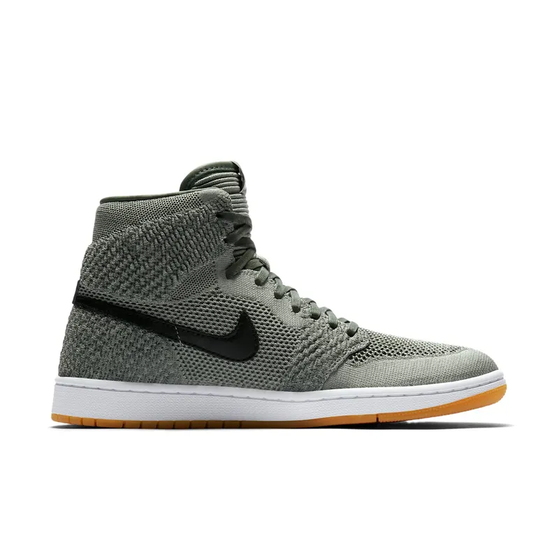 Jordan 1 Retro High Flyknit Clay Green Clay Green/White-Hyper Cobalt-Gum Yellow (919704-333)