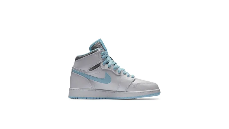Jordan 1 Retro High White Still Blue (GS) White/White-Still Blue (332148-106)